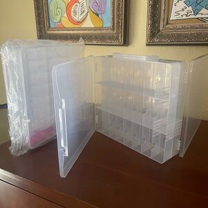 Set 2-Nail Plastic Storage Organizer